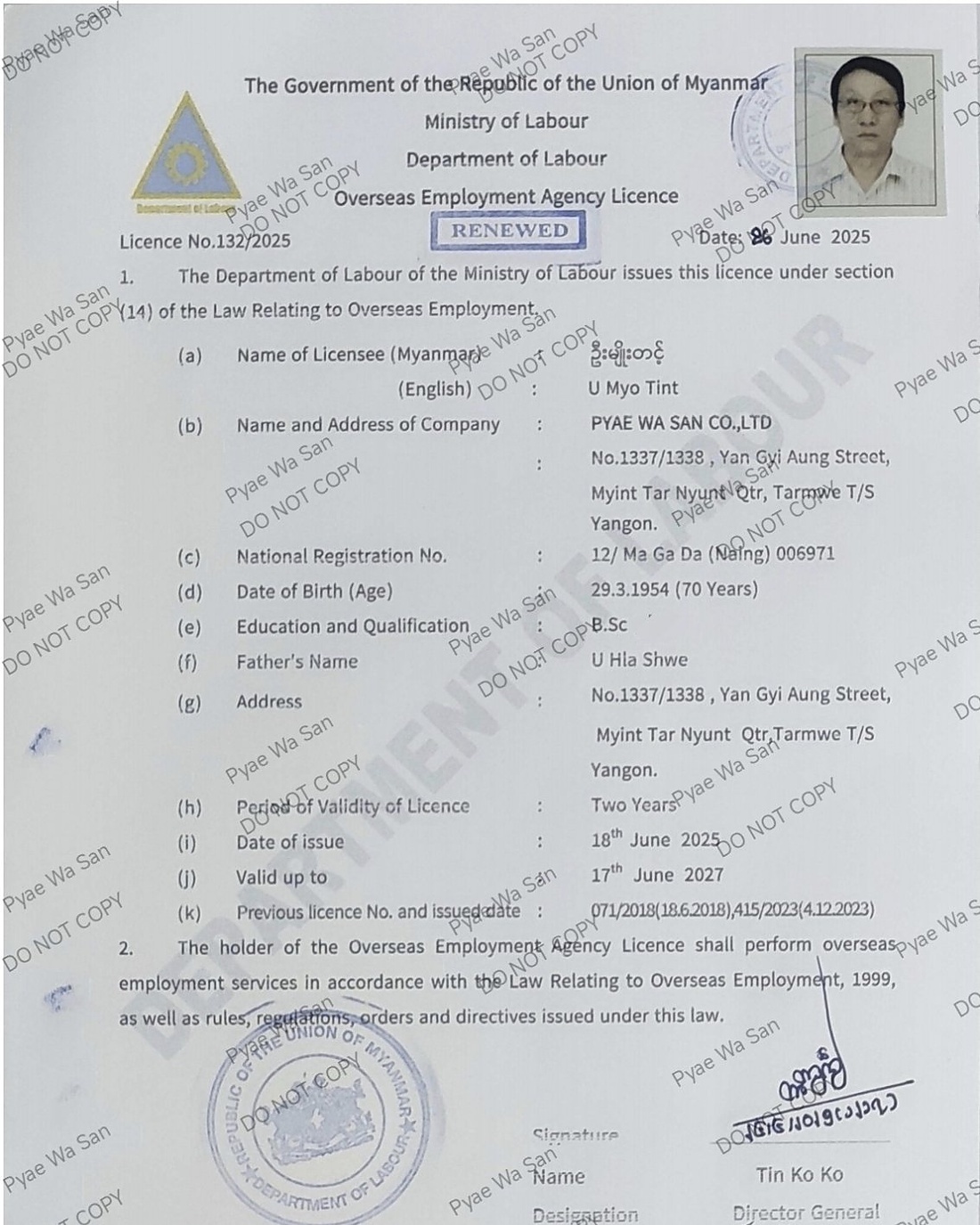 agency-licence